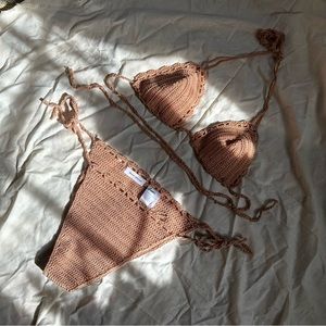 Beatrice Valenzuela Paradiso Crochet Bikini - sz 1 & 2 - Terracotta